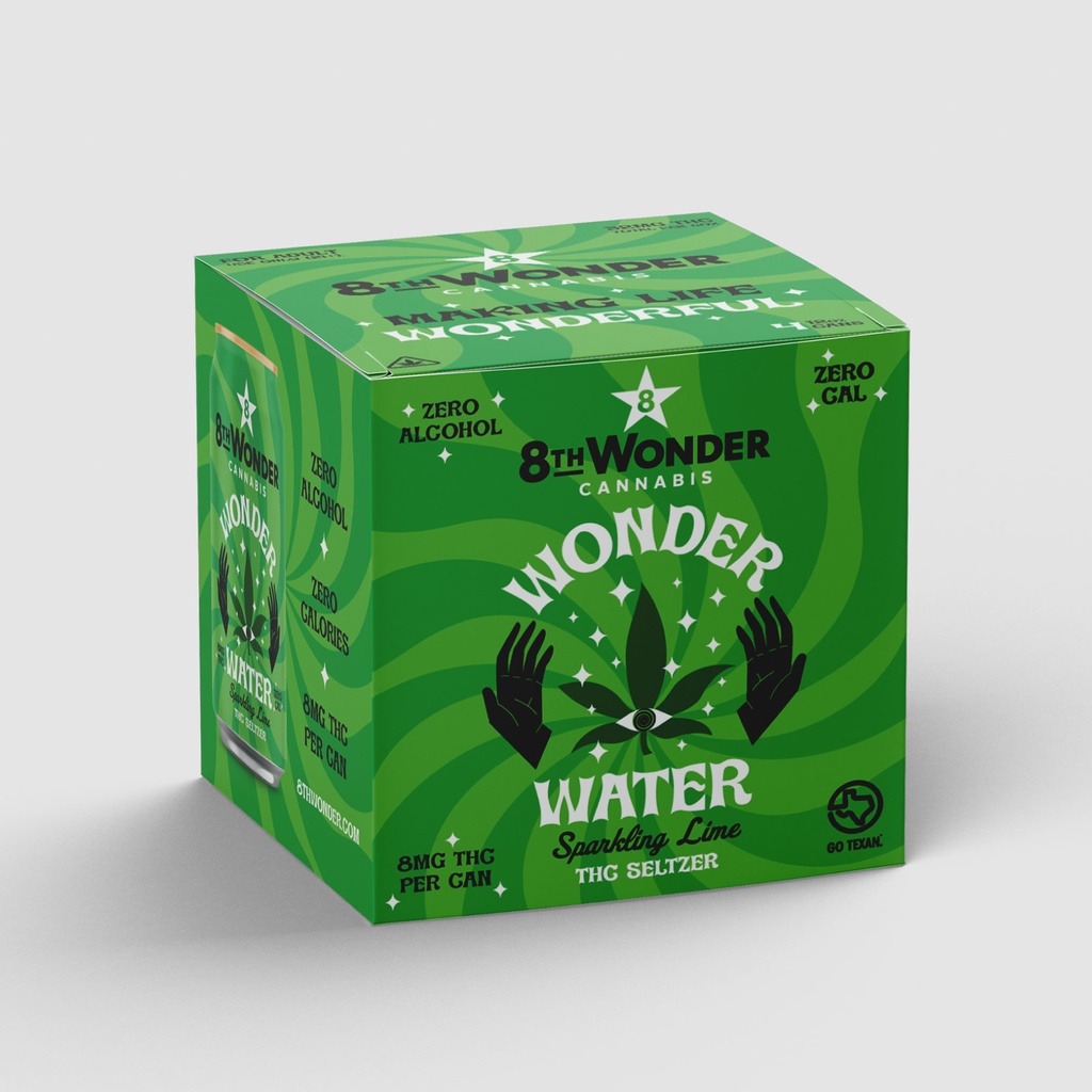 Wonder Water THC Seltzer - 8mg (4-Pack)