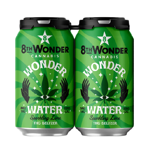 [B09Ww0008- 4] Wonder Water THC Seltzer - 8mg (4-Pack)