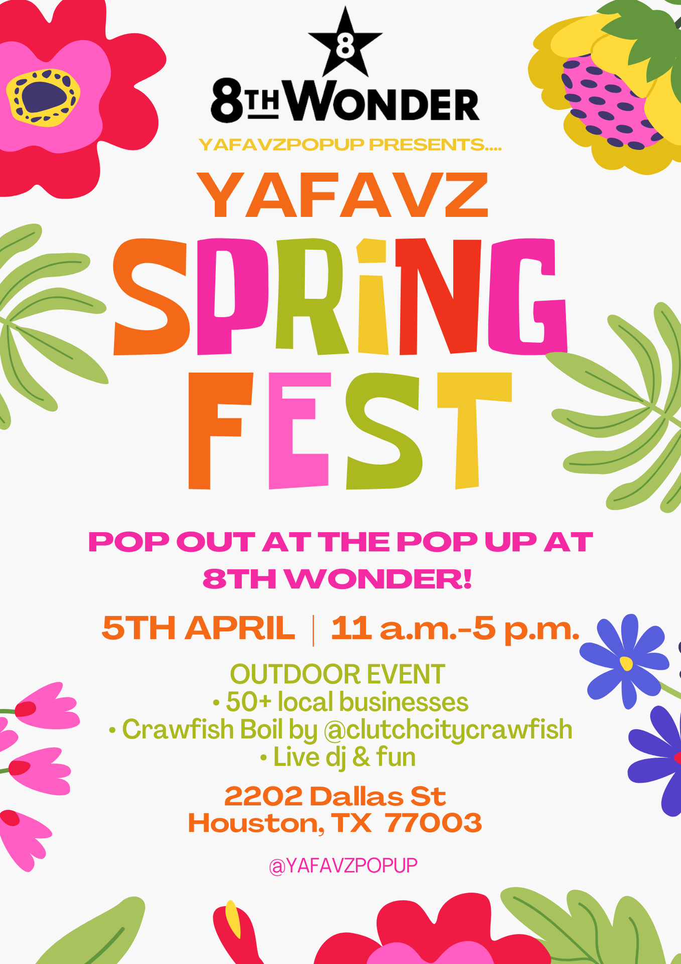  YAFAVZ Spring Fest pop-up