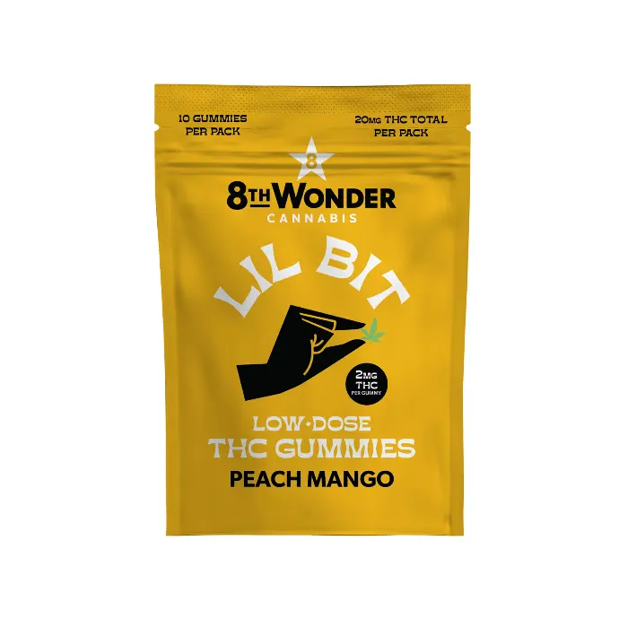 Lil Bit Peach Mango Gummies - 2mg THC