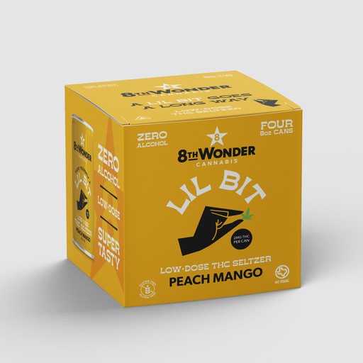 [8B-PM24-F] Lil Bit Peach Mango - 2mg THC (4-Pack)