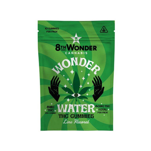 Wonder Water Lime Gummies - 8mg THC  